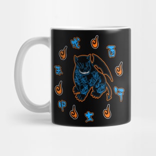 Halloween tattoo devil dog Mug